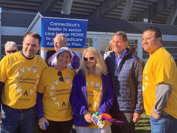 Blumenthal attended the East Hartford Walk to End Alzheimer’s.